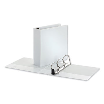 Universal® Deluxe Easy-to-open D-ring View Binder, 3 Rings, 3" Capacity, 11 X 8.5, White freeshipping - TVN Wholesale
